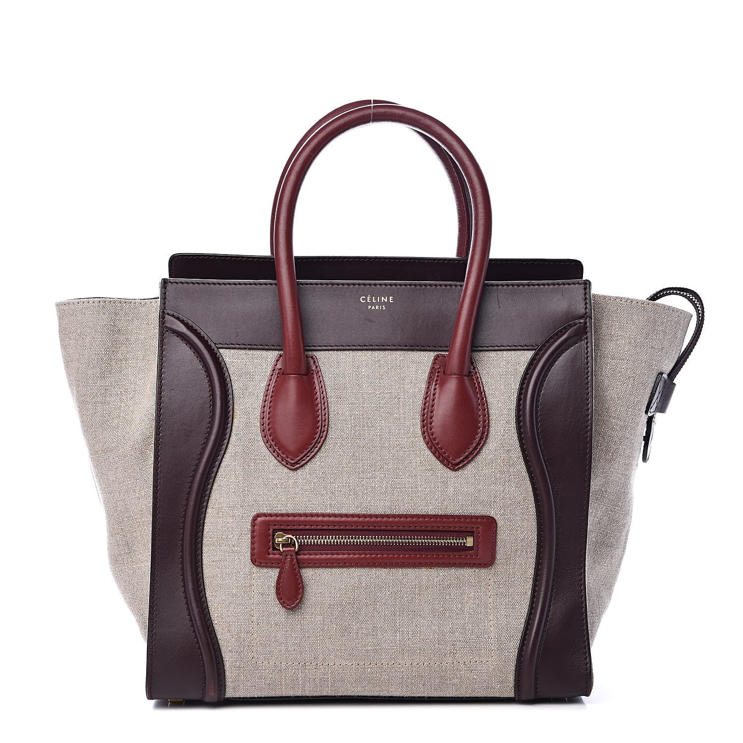 Celine Calfskin Linen Mini Tri-Color Luggage 1 of 17