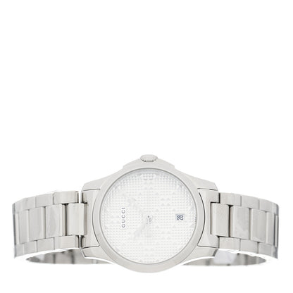 Gucci Stainless Steel 27mm G-Timeless Diamante Quartz Watch 2 of 5