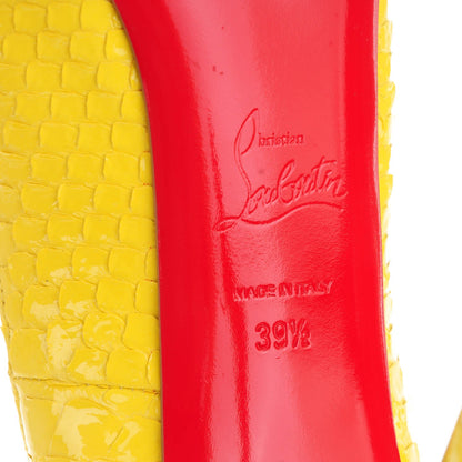 Christian Louboutin Python New Very Prive 120 Pumps 39.5 Yellow 9 of 15