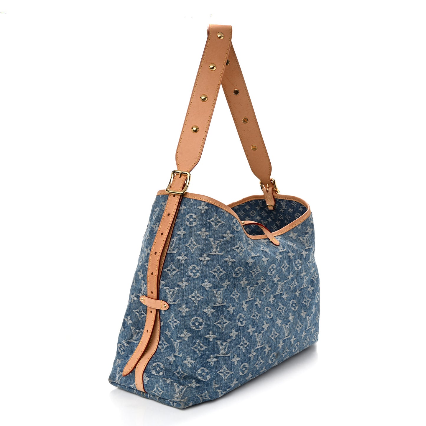 Monogram Denim CarryAll MM Blue