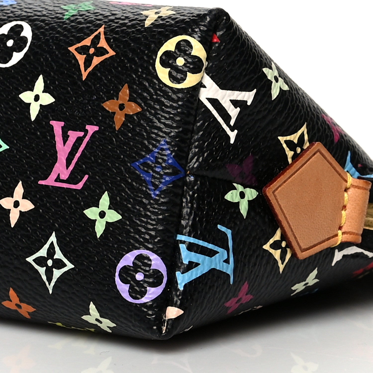 Louis Vuitton Monogram Multicolor Cosmetic Pouch Black Grenade 9 of 9