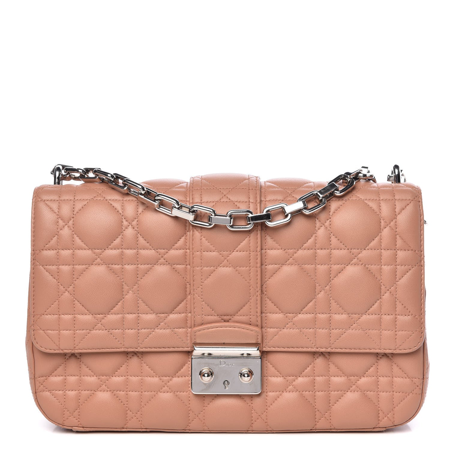 Christian Dior Lambskin Cannage Medium Miss Dior Flap Bois de Rose 1 of 11