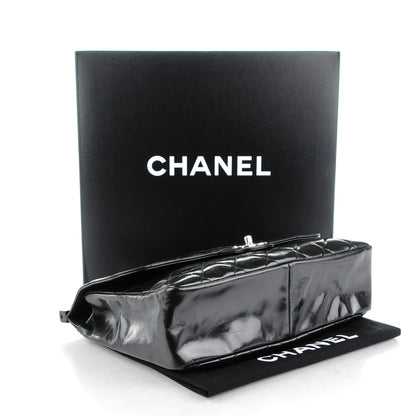 Chanel Glazed Calfskin Quilted Small CC Delivery Tote Black 4 of 8