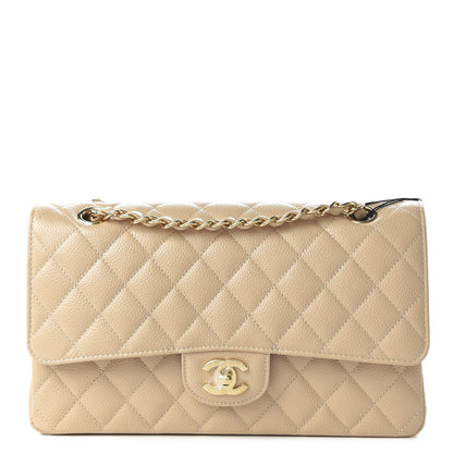 Chanel Caviar Quilted Medium Double Flap Beige Clair 1 of 10