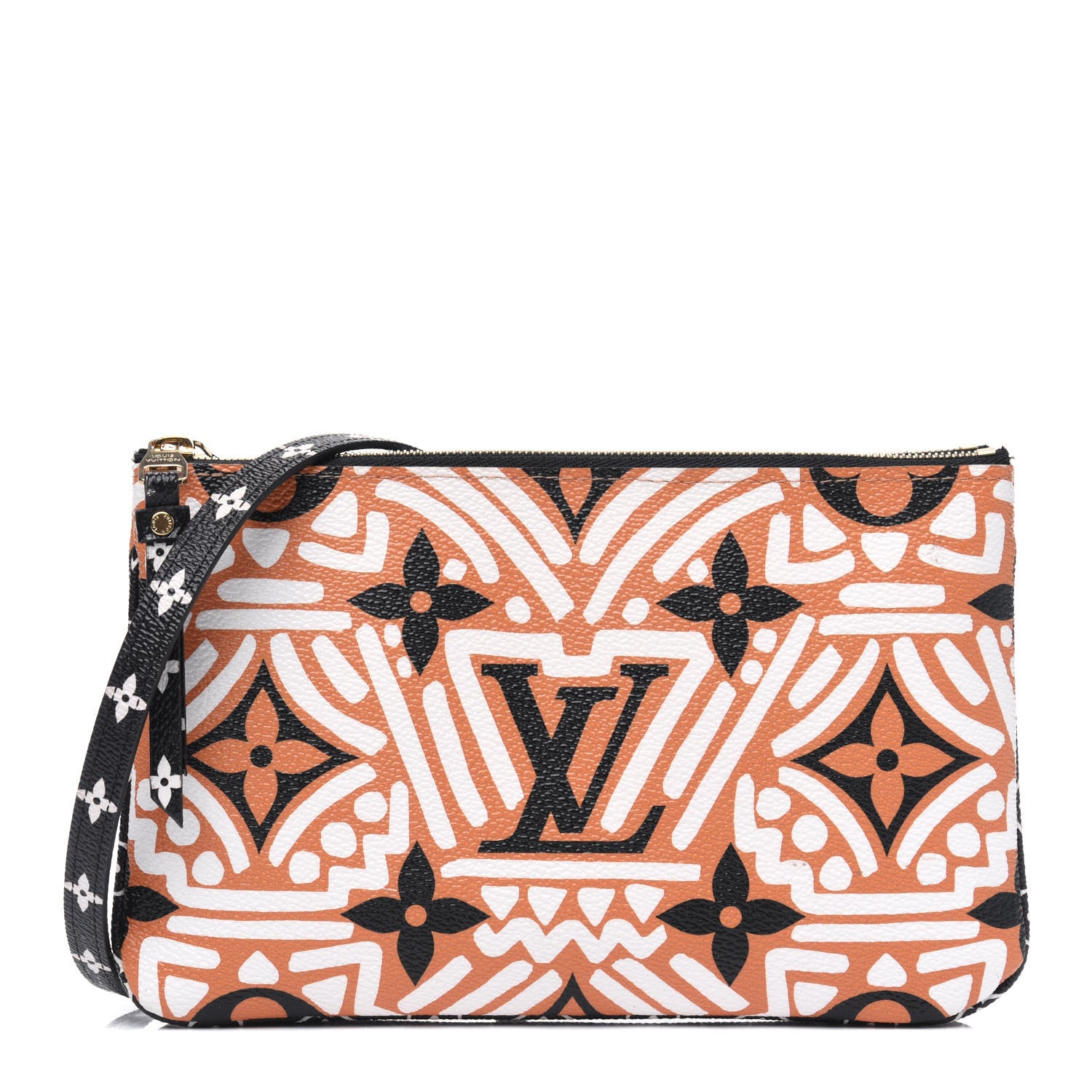 Louis Vuitton Monogram Giant Crafty Double Zip Pochette Creme Caramel 1 of 5