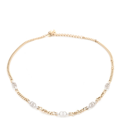 Chanel Crystal CC Chain Links Belt Gold Silver 1 of 6