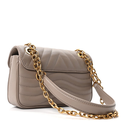 Louis Vuitton Calfskin LV New Wave Chain Bag Taupe 3 of 9