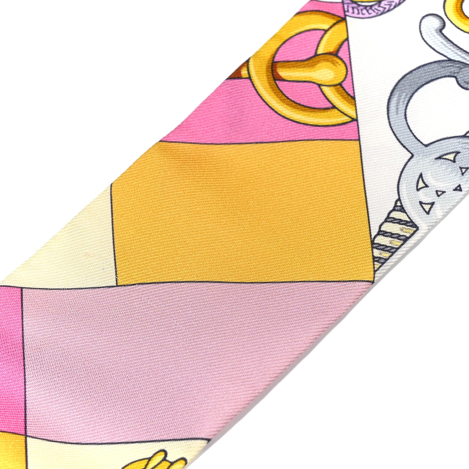 Hermes Silk Cliquetis Twilly Bouton D Or Mauve 7 of 7