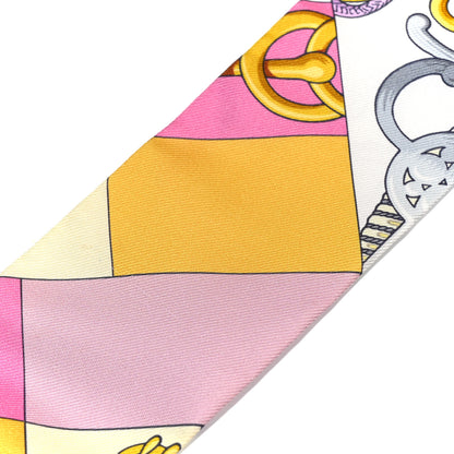 Hermes Silk Cliquetis Twilly Bouton D Or Mauve 7 of 7
