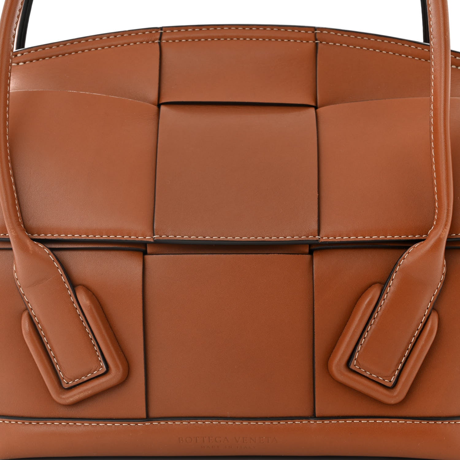 Bottega Veneta French Calfskin Maxi Intrecciato Arco 33 Wood 8 of 11