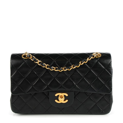 Chanel Lambskin Quilted Small Double Flap Black 1 of 9