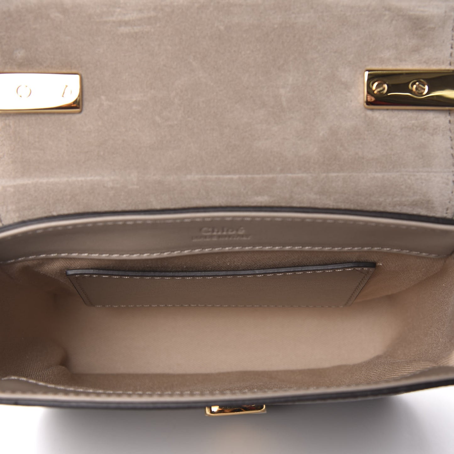Goatskin Calfskin Lizard Embossed Mini C Double Carry Antique Green