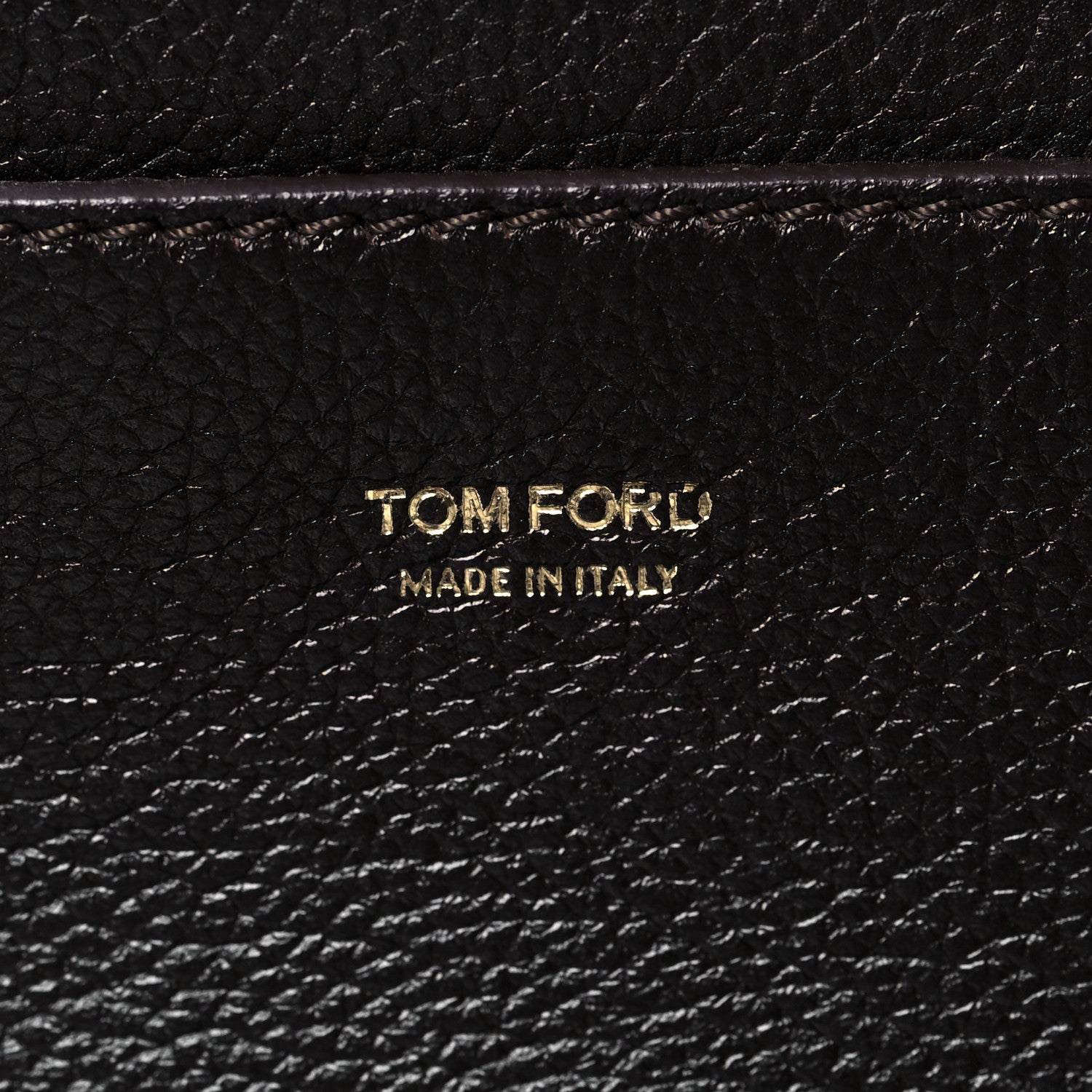 Tom Ford Pebbled Calfskin Large Jennifer Dark Brown 7 of 8