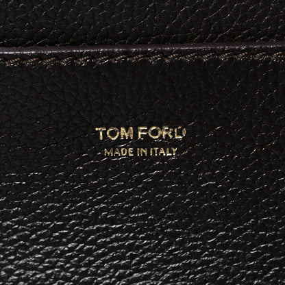 Tom Ford Pebbled Calfskin Large Jennifer Dark Brown 7 of 8