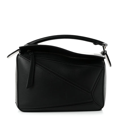 Loewe Calfskin Small Puzzle Bag Black 1 of 10