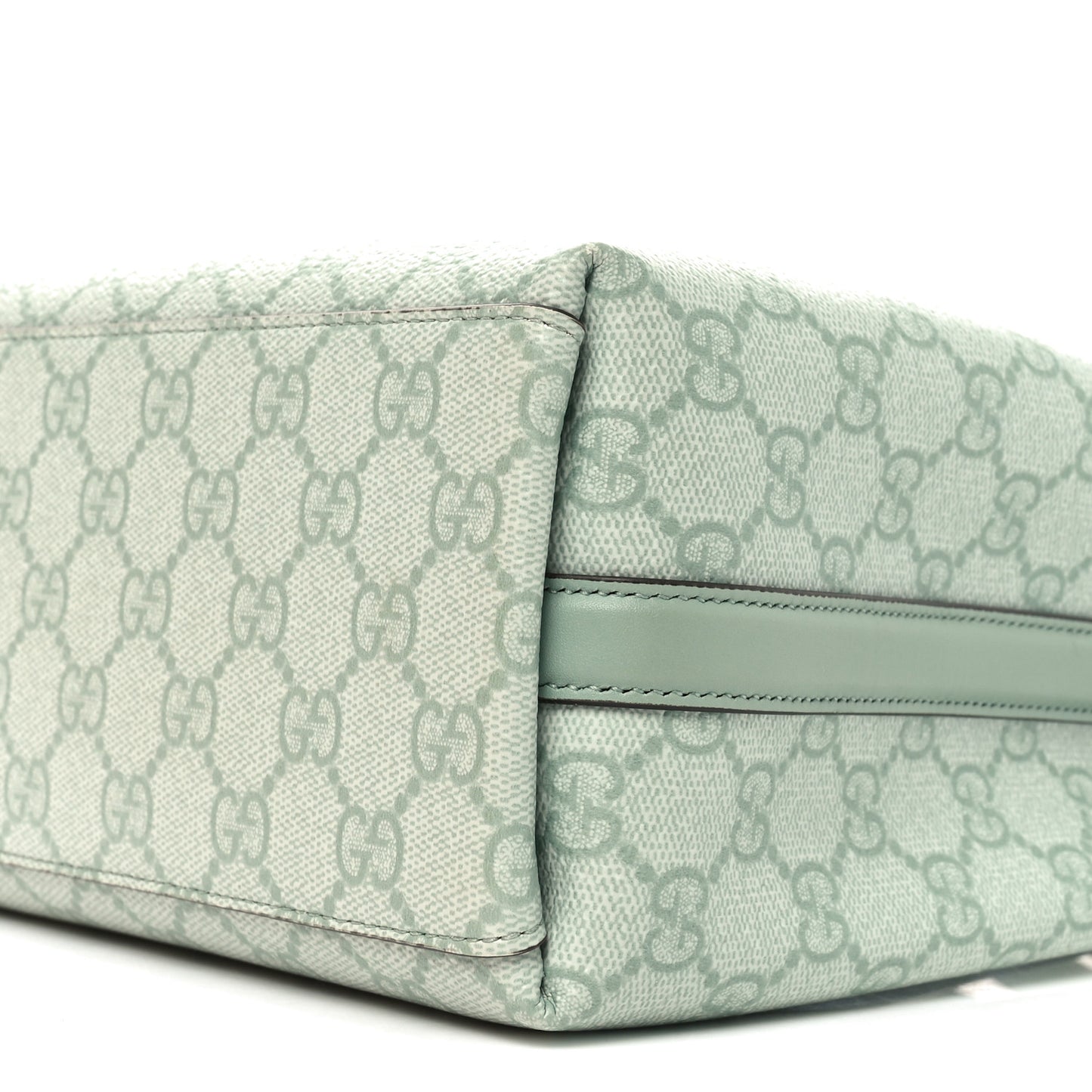 GG Supreme Monogram Emblem Small Shoulder Bag Sage Green