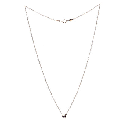 Tiffany 18K Yellow Gold Diamond .12ct Elsa Peretti Diamonds by the Yard Pendant Necklace 3 of 5