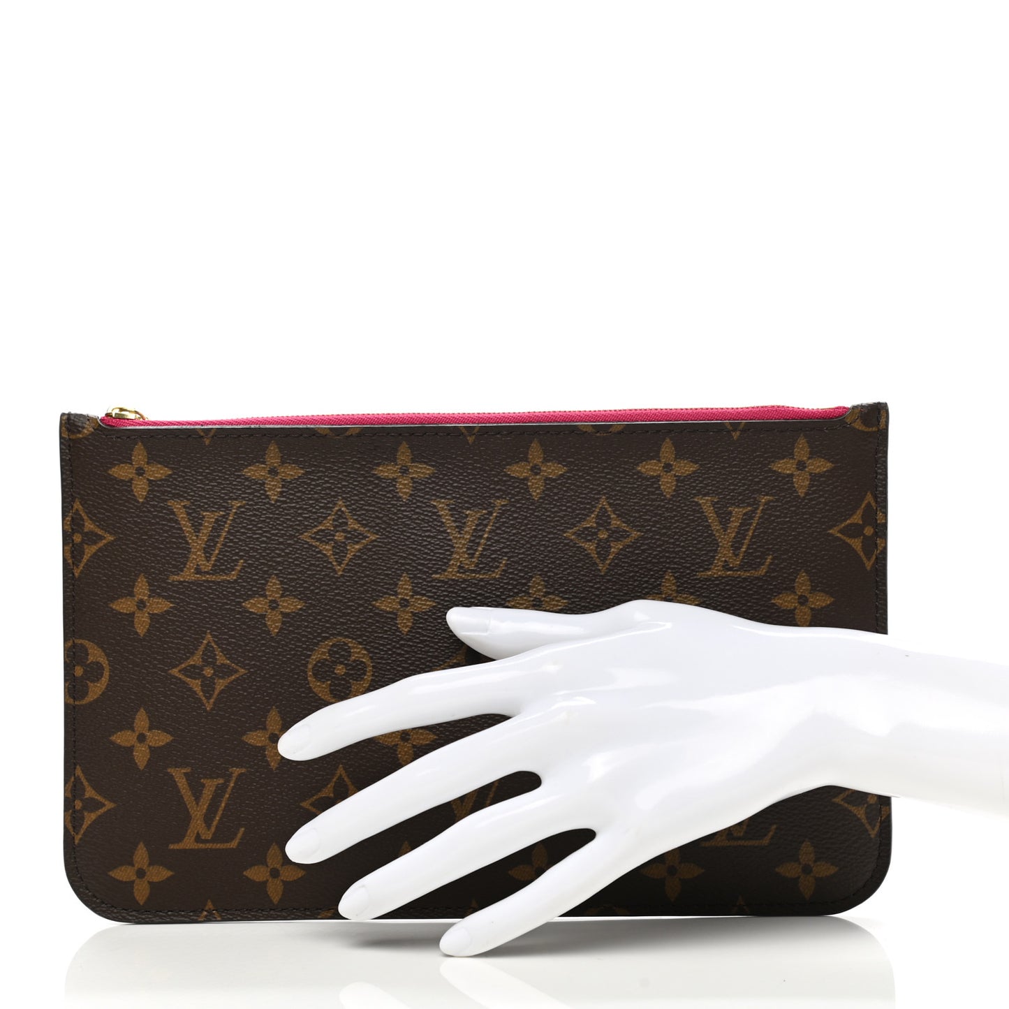 Monogram Neverfull MM GM Pochette Fuchsia