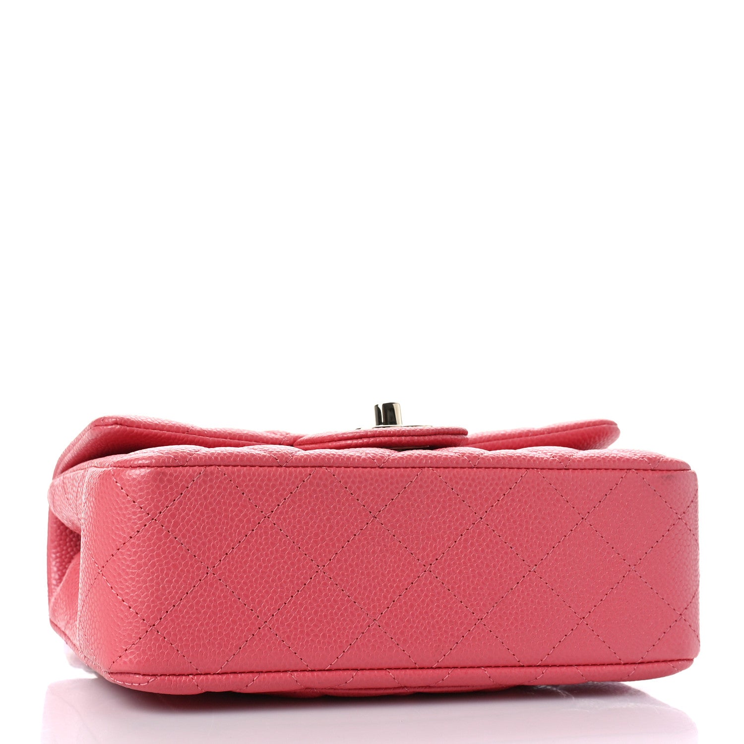 Chanel Caviar Quilted Mini Rectangular Flap Dark Pink 3 of 8