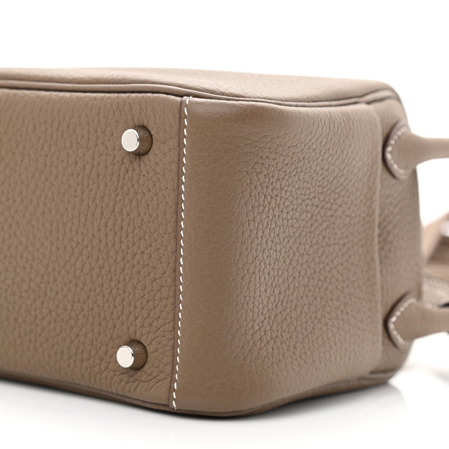 Hermes Taurillon Clemence Mini Lindy 20 Etoupe 10 of 11