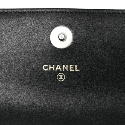 Chanel Lambskin Quilted Chanel 19 Flap Clutch Black 6 of 11