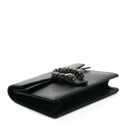 Gucci Calfskin Super Mini Dionysus Shoulder Bag Black 4 of 11