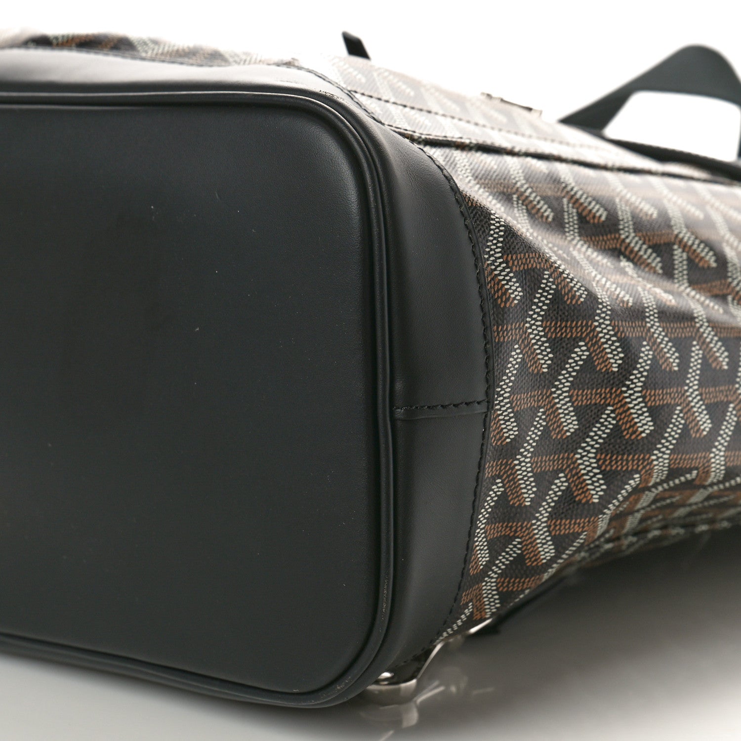 Goyard Goyardine Calfskin Alpin MM Backpack Black 12 of 12