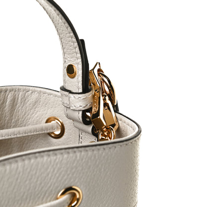 Gucci Glazed Textured Calfskin Web Small Ophidia Bucket Bag Mystic White 11 of 11