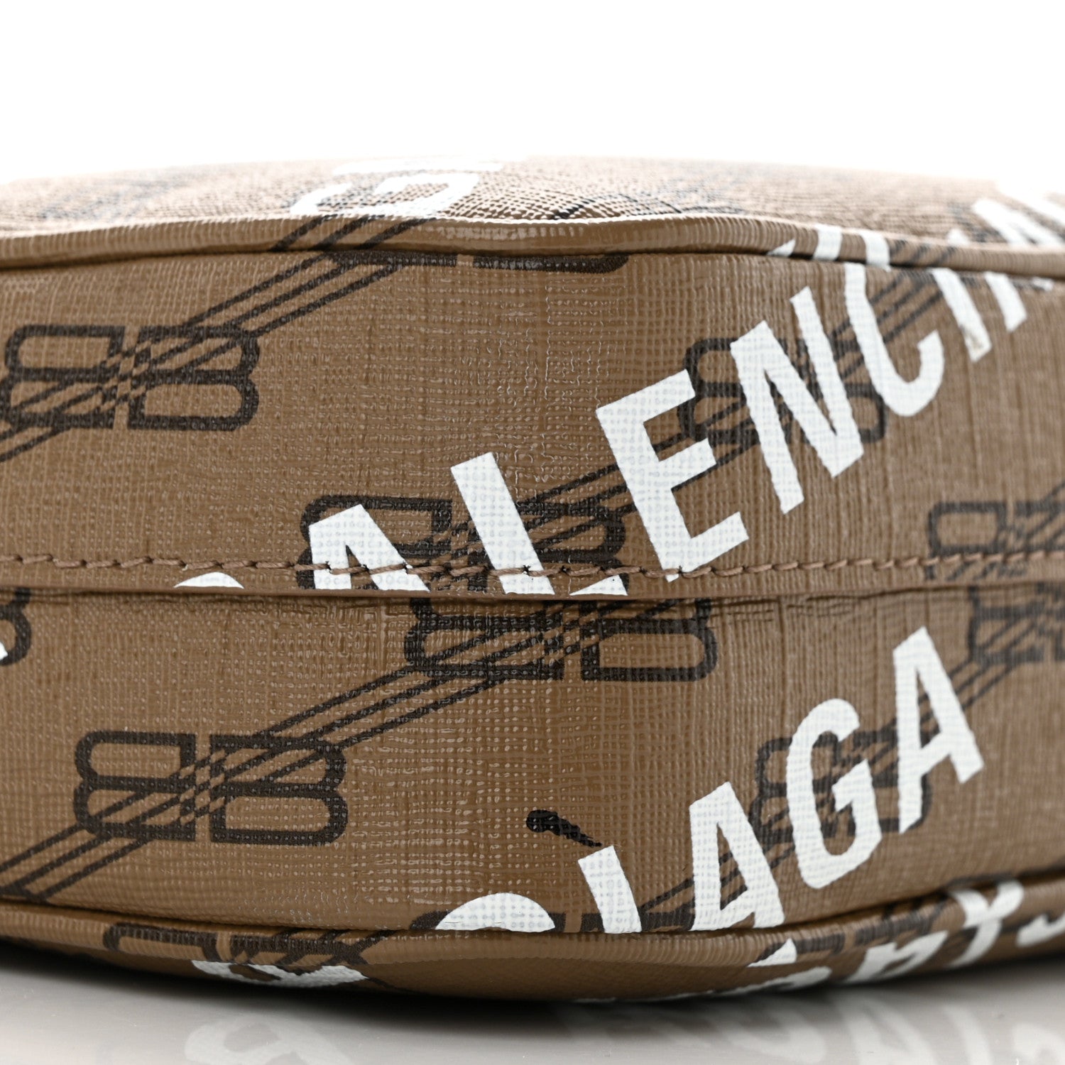 Balenciaga Coated Canvas BB Monogram Allover Logo Small Camera Bag Beige Brown Black 9 of 11