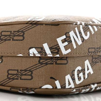 Balenciaga Coated Canvas BB Monogram Allover Logo Small Camera Bag Beige Brown Black 9 of 11