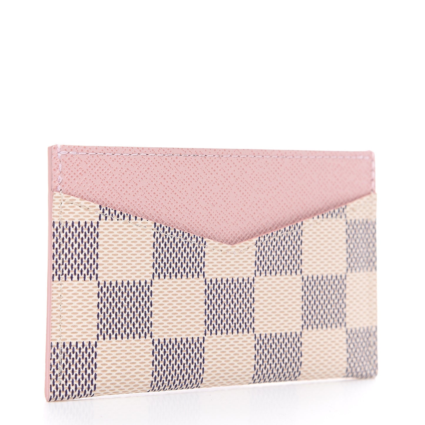 Damier Azur Daily Card Holder Rose Ballerine