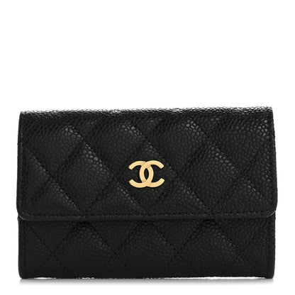 Chanel Caviar Quilted Flap Card Holder Black 1 of 9