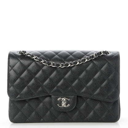 Chanel Caviar Quilted Jumbo Double Flap Black 1 of 9