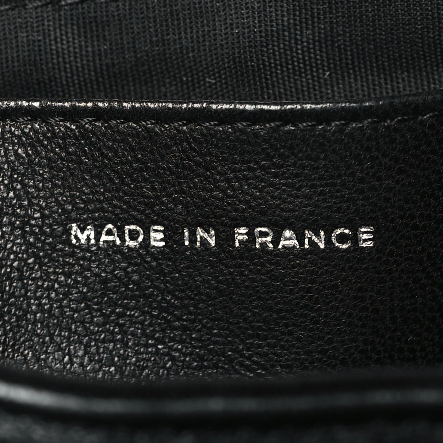 Lambskin Half Moon Wallet On Chain WOC Black