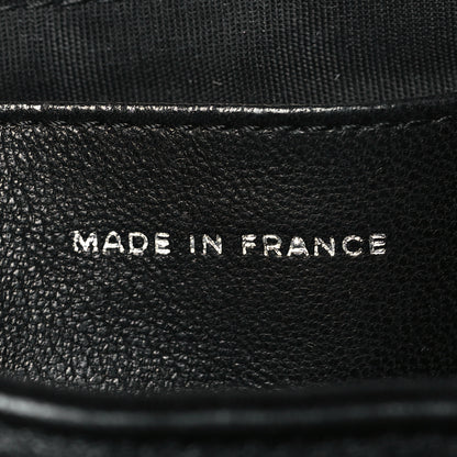 Chanel Lambskin Half Moon Wallet On Chain WOC Black 7 of 10