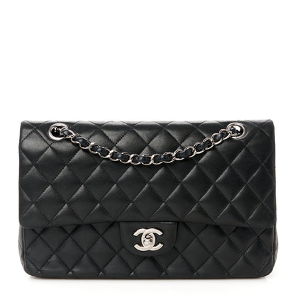 Chanel Lambskin Quilted Medium Double Flap Black 1 of 11