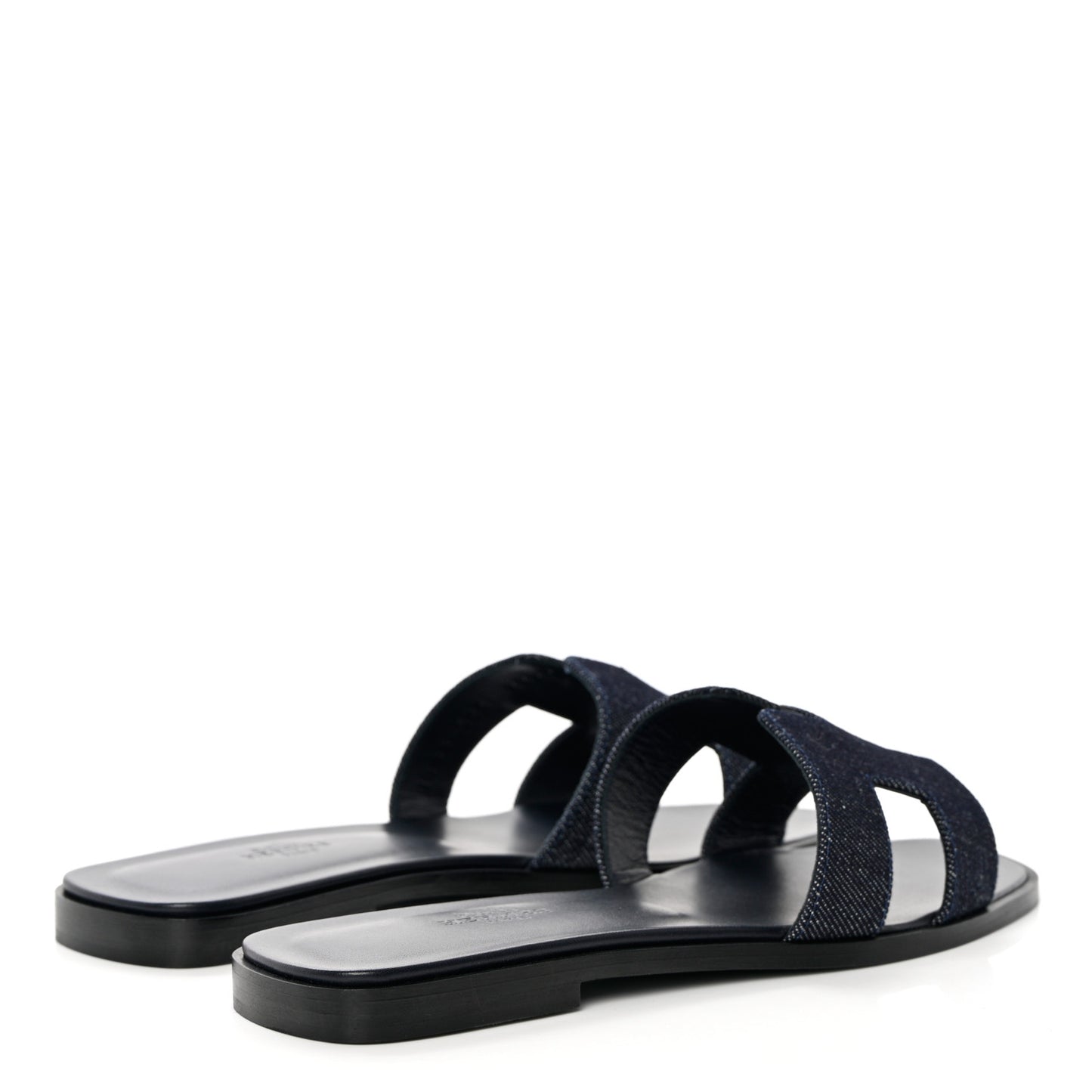 Denim Canvas Oran Sandals 37.5 Bleu Brut