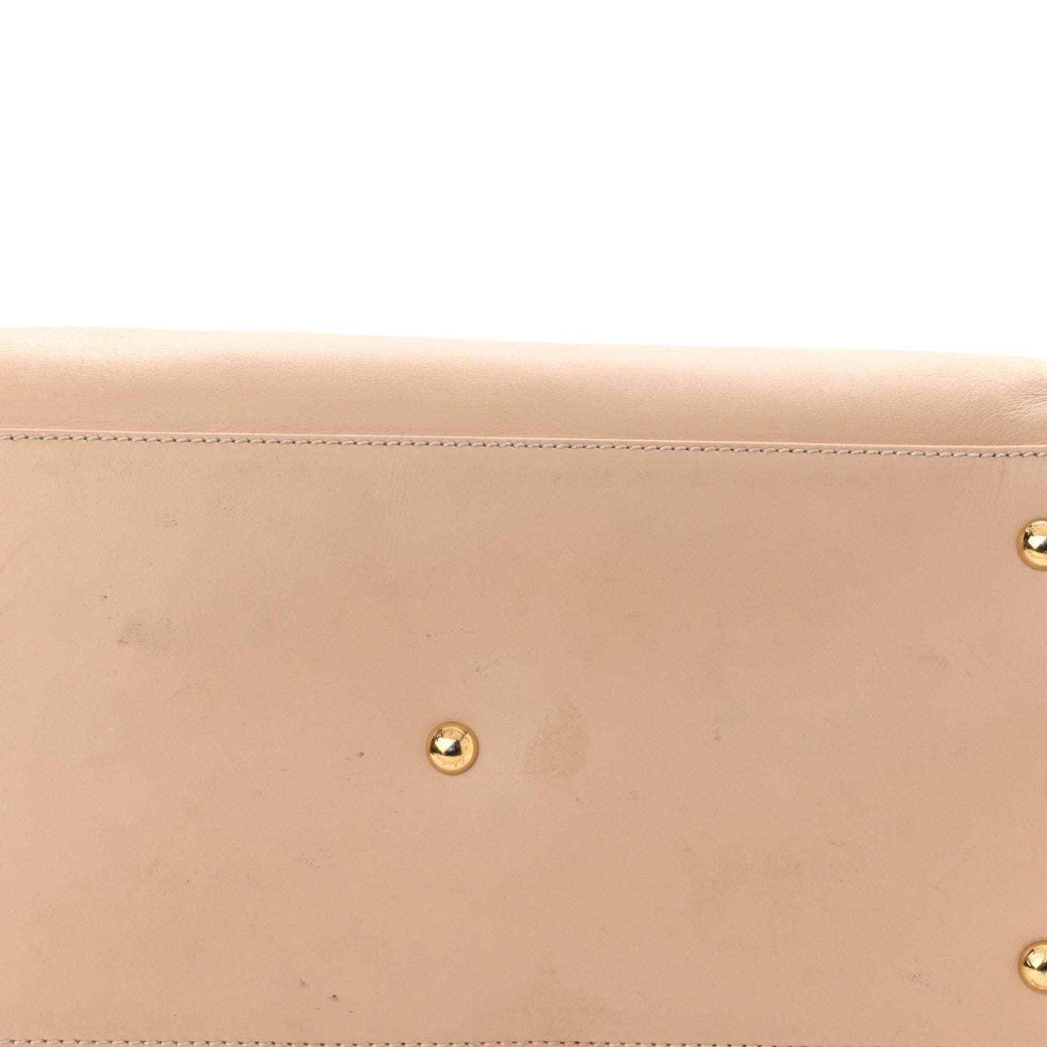 Salvatore Ferragamo Calfskin Fiamma Bag New Bisque 13 of 21