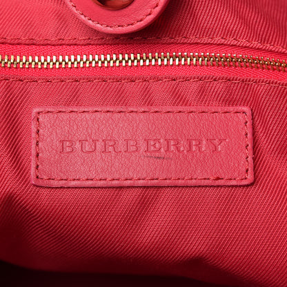 Burberry Haymarket Check Bow Canterbury Tote Pink 8 of 11
