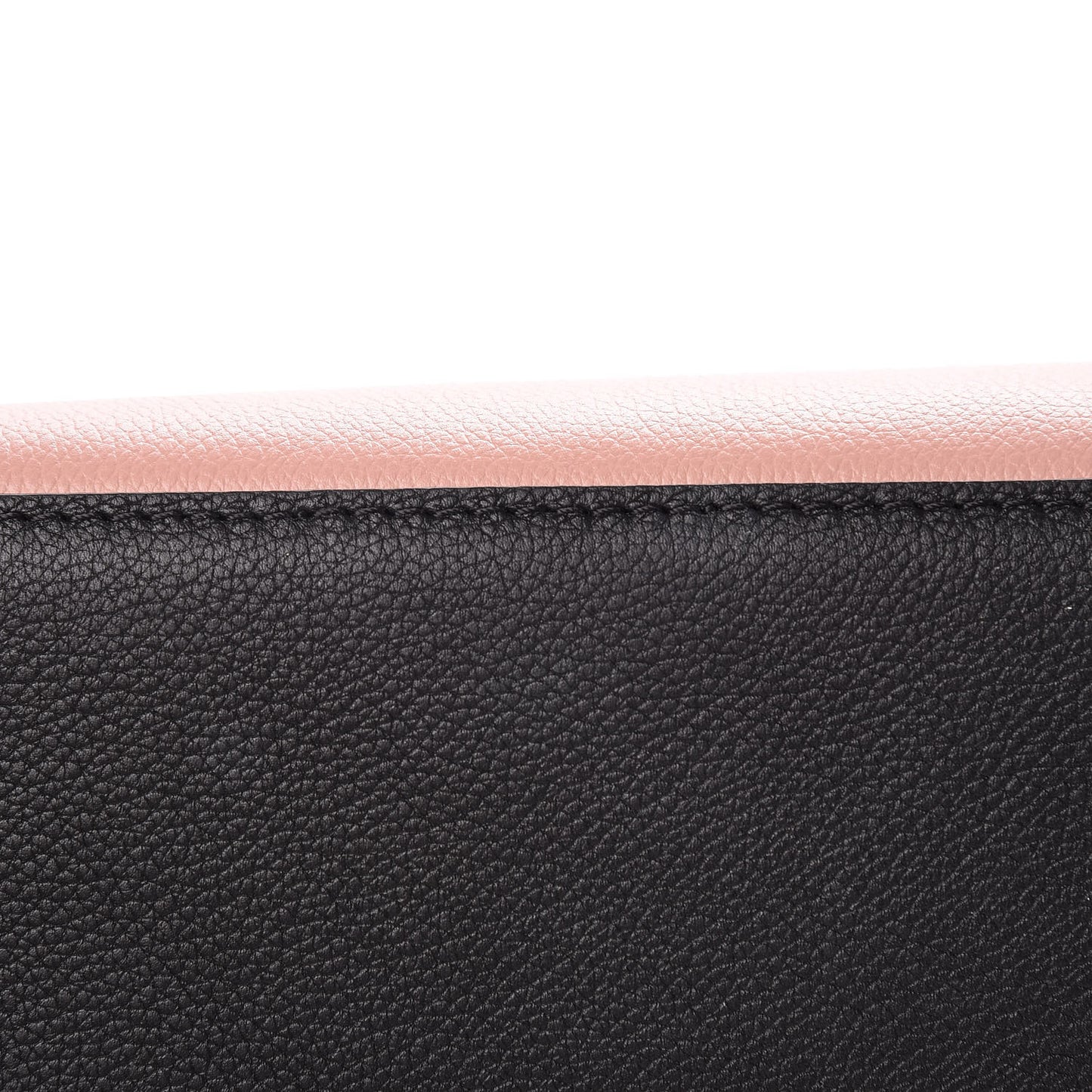 Soft Calfskin Lockme Ever Rose Ballet White Maito Black