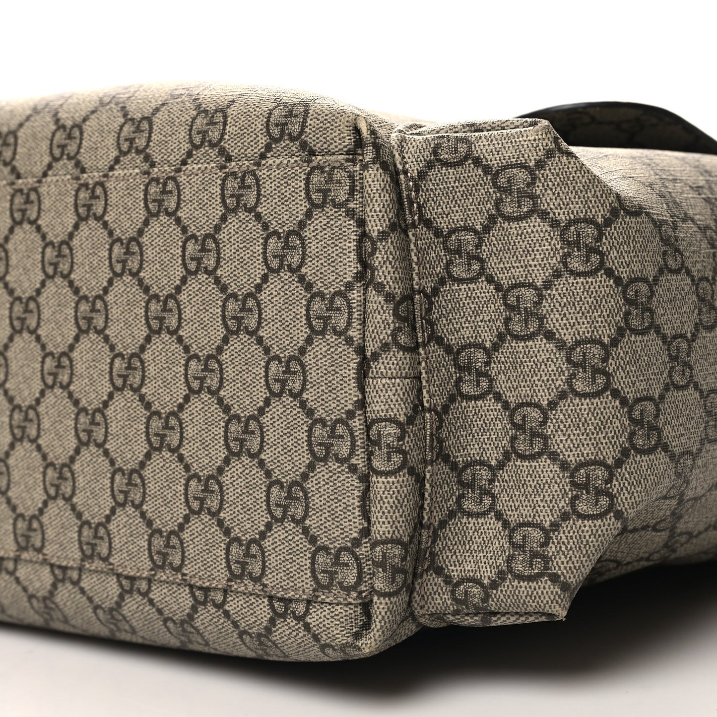 GG Plus Monogram Messenger Diaper Bag Dark Brown