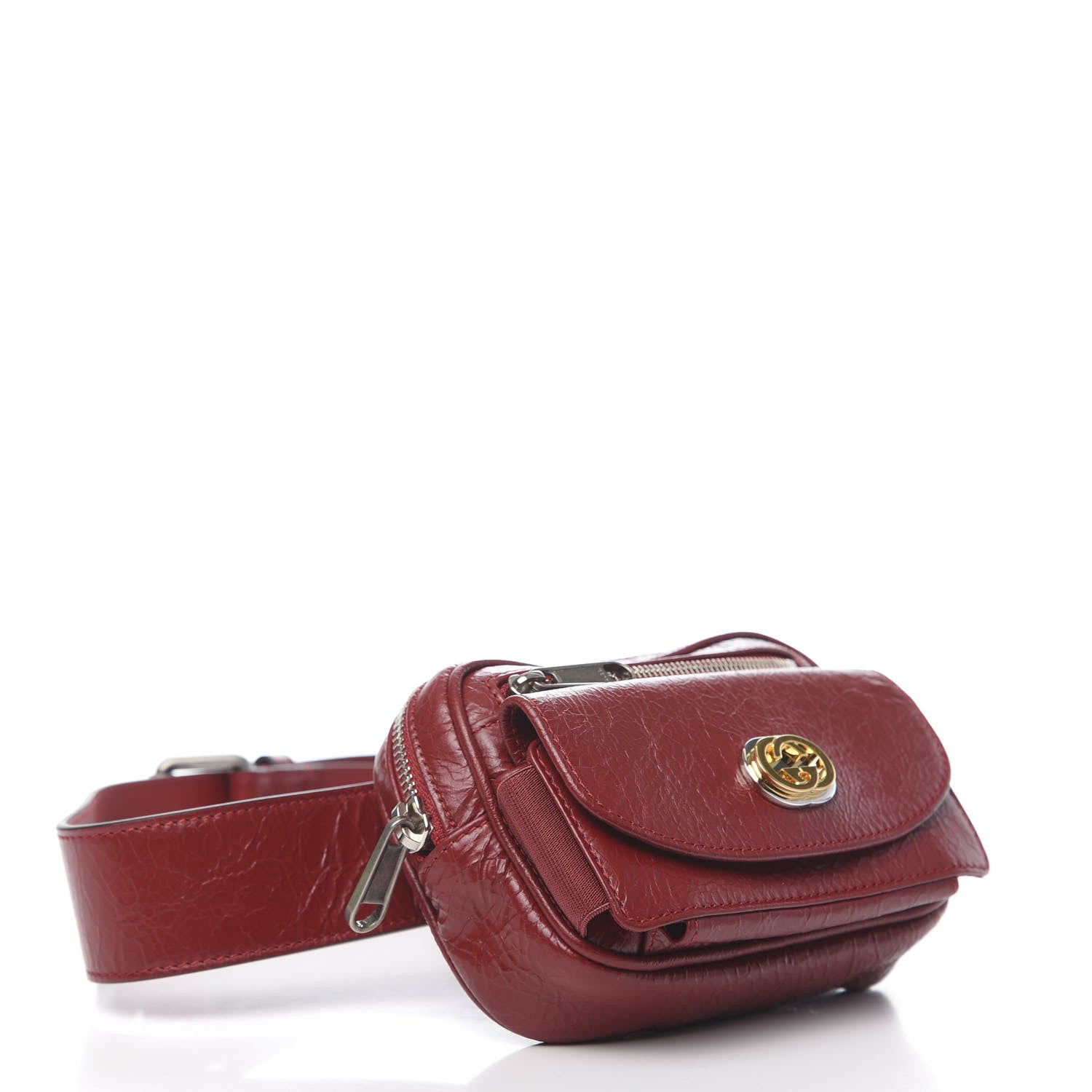 Gucci Fluffy Calfskin Mini Morpheus Belt Bag 70 28 Red 3 of 10