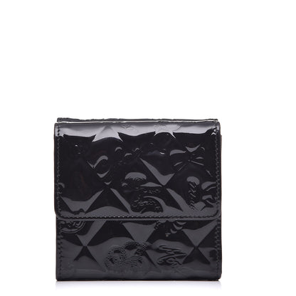 Chanel Patent Calfskin Lucky Symbols Double Sided Wallet Black 1 of 9