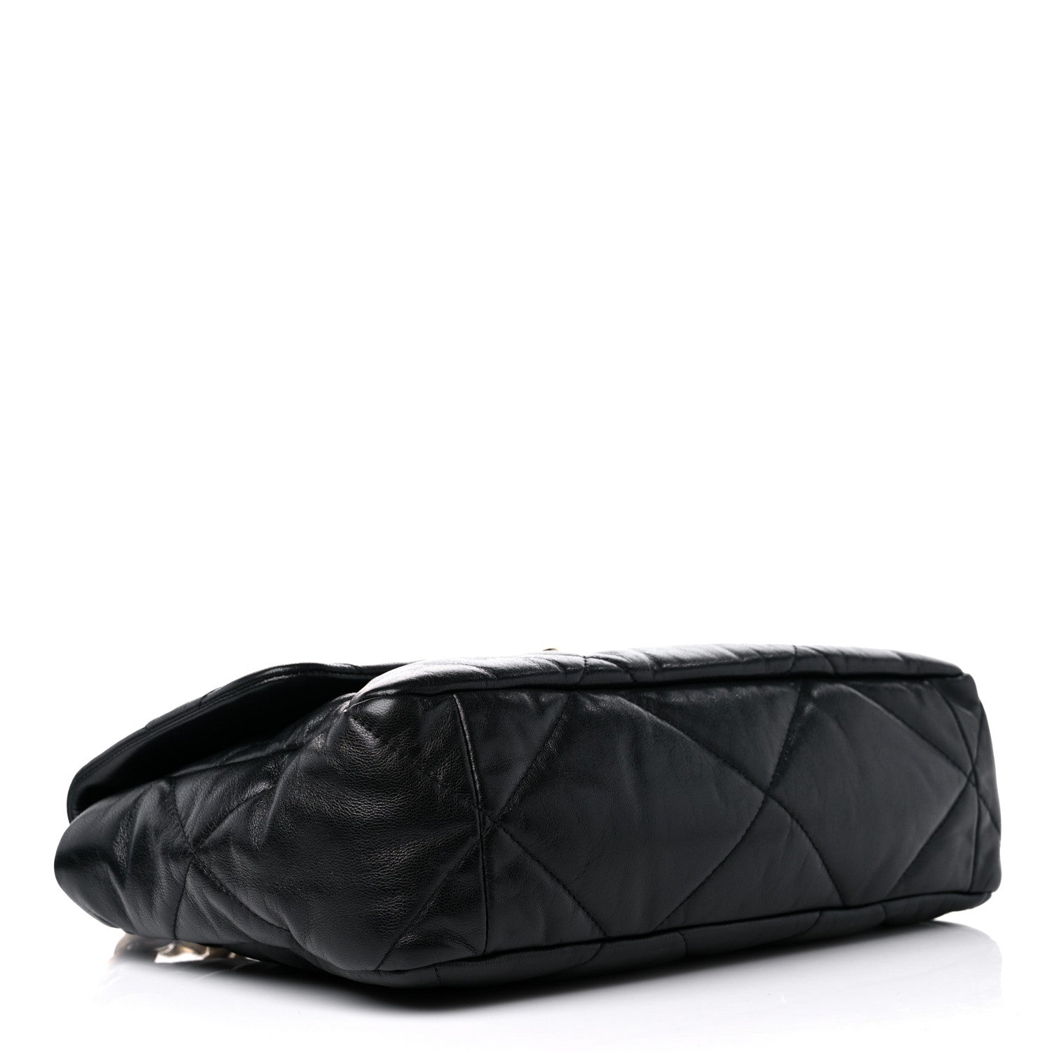 Chanel Goatskin Quilted Large Chanel 19 Flap Black 3 of 9