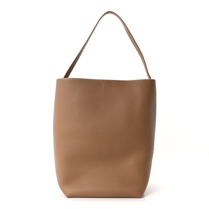 The Row Grained Calfskin Large N/S Park Tote Sandpit 1 of 9