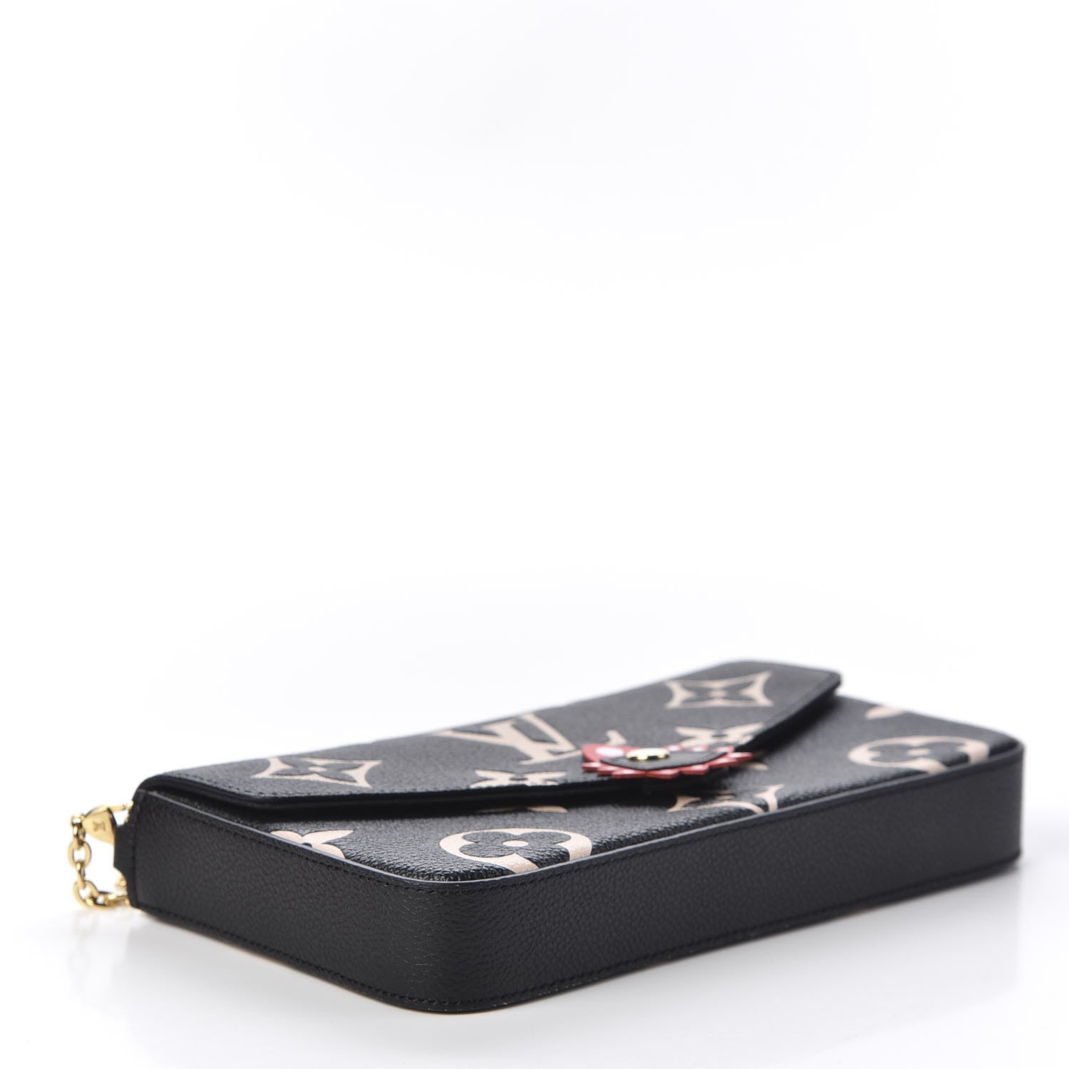 Louis Vuitton Empreinte Monogram Giant Crafty Pochette Felicie Black Creme 3 of 10