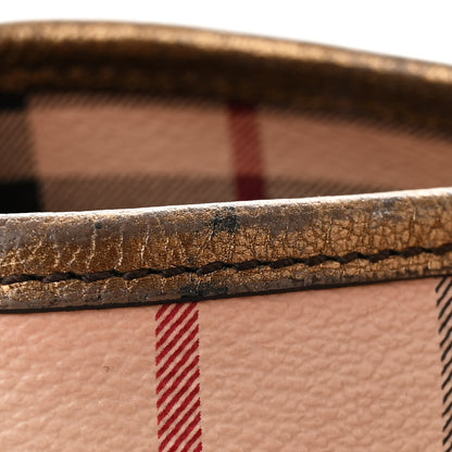 Burberry Haymarket Check Small Canterbury Tote Bronze 15 of 16