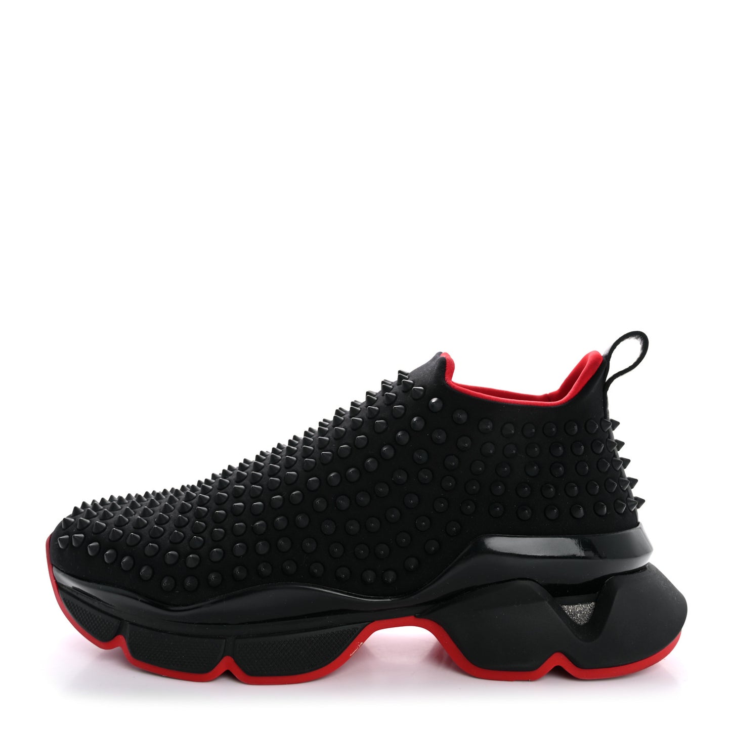 Neoprene Mens Spike Sock Flat Sneakers 42 Black