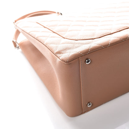 Chanel Caviar Quilted XL Grand Shopping Tote GST Beige 13 of 15