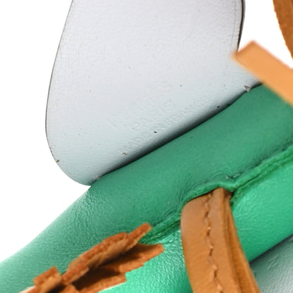 Hermes Milo Lambskin Grigri Rodeo Pegase Horse Bag Charm PM Menthe Sesame Bleu Brume 4 of 5